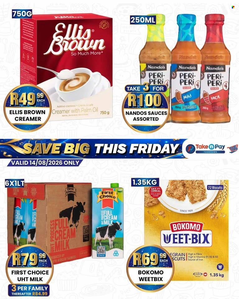 TAKE N PAY specials - From Friday 14 Aug 2026