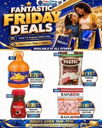 TAKE N PAY specials - From Friday 14 Aug 2026