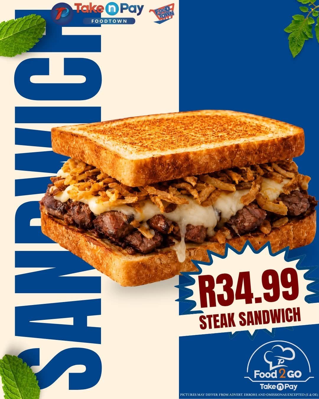 TAKE N PAY specials - From Monday 7 Sept 2026