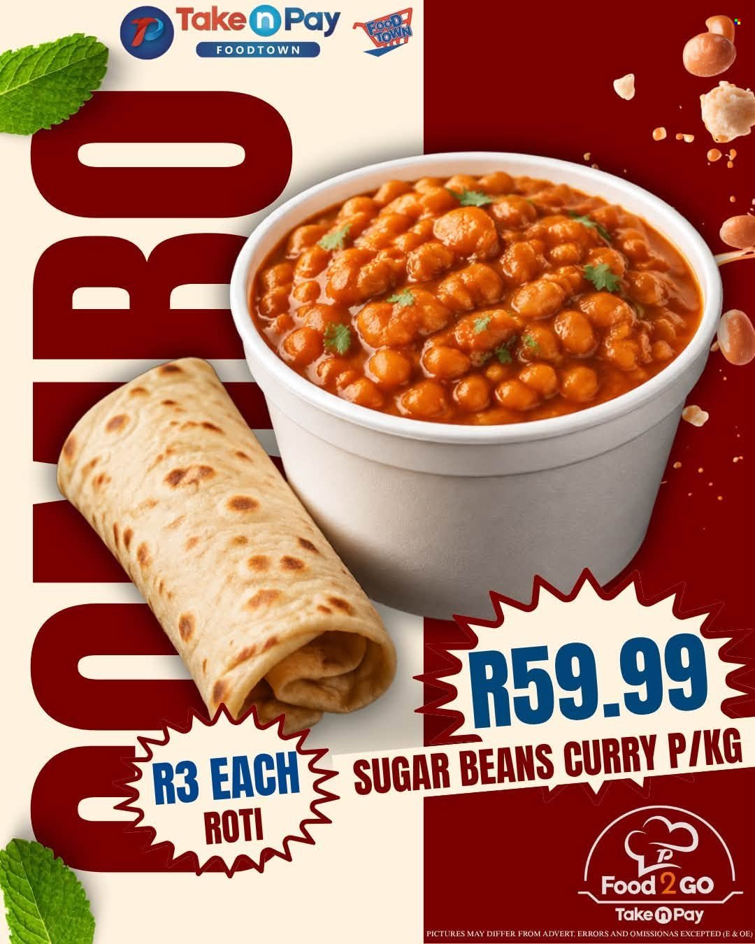 TAKE N PAY specials - From Monday 7 Sept 2026