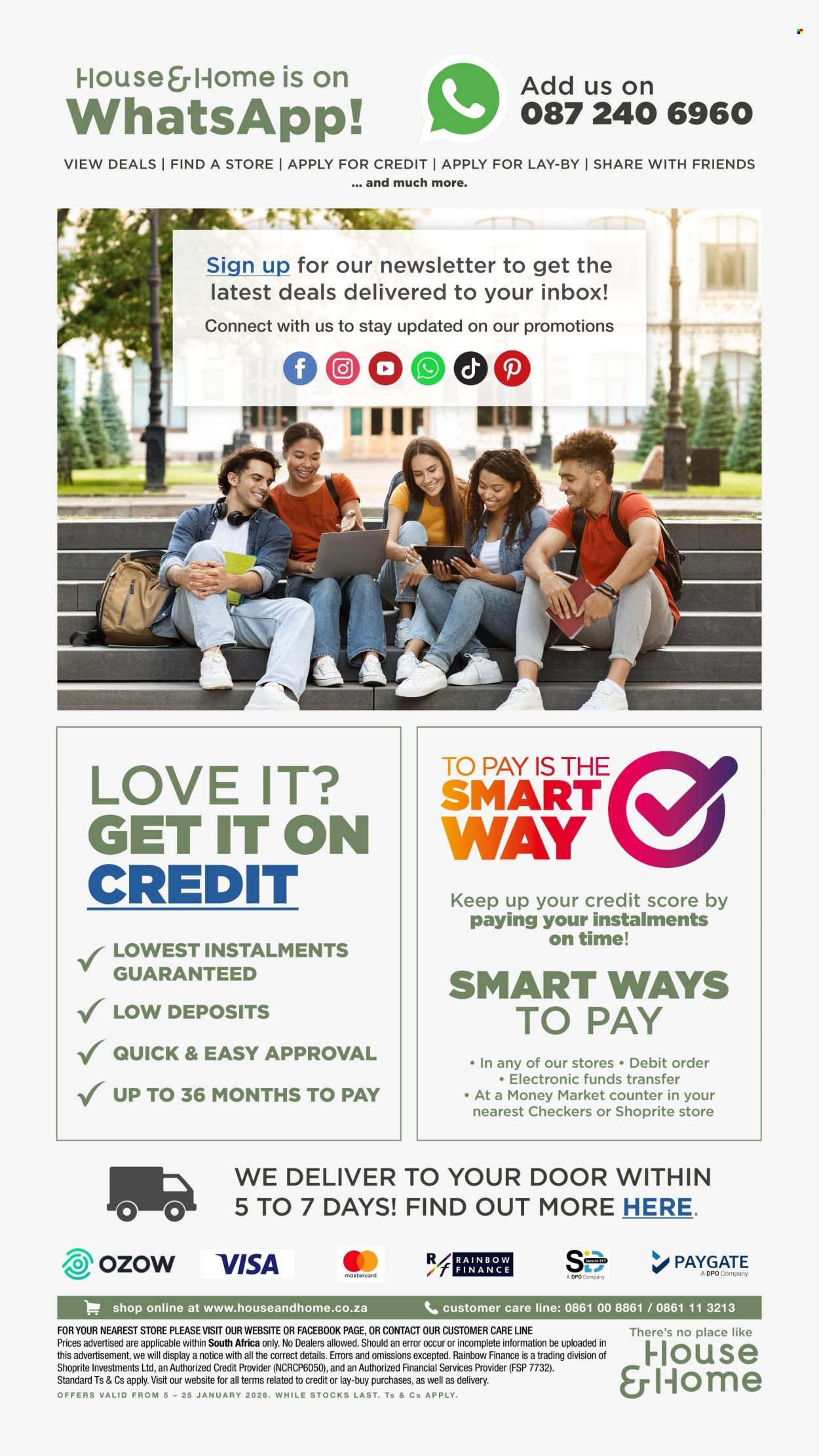 HOUSE & HOME specials - From Monday 5 Jan 2026 (2026-01-05 - 2026-01-25) | 35