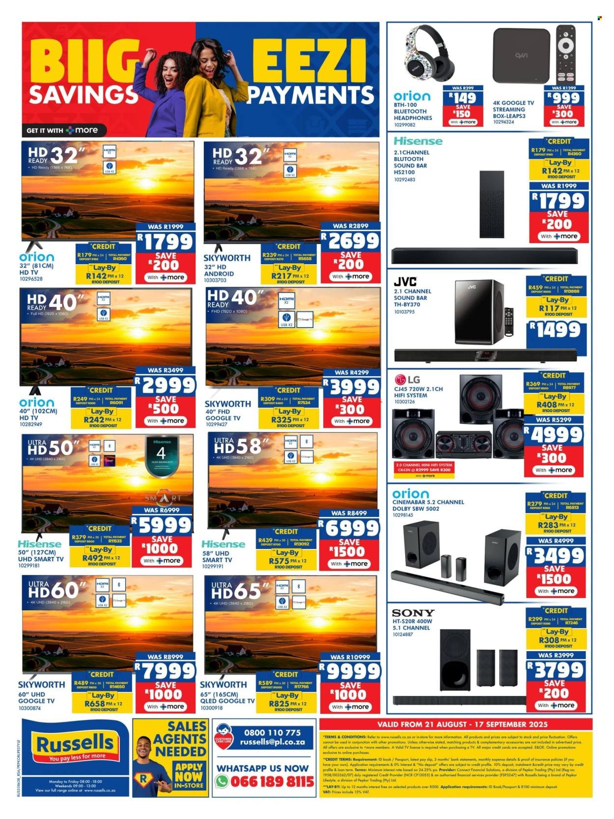 RUSSELLS specials - From Thursday 21 Aug 2025 (2025-08-21 - 2025-09-17) | 16