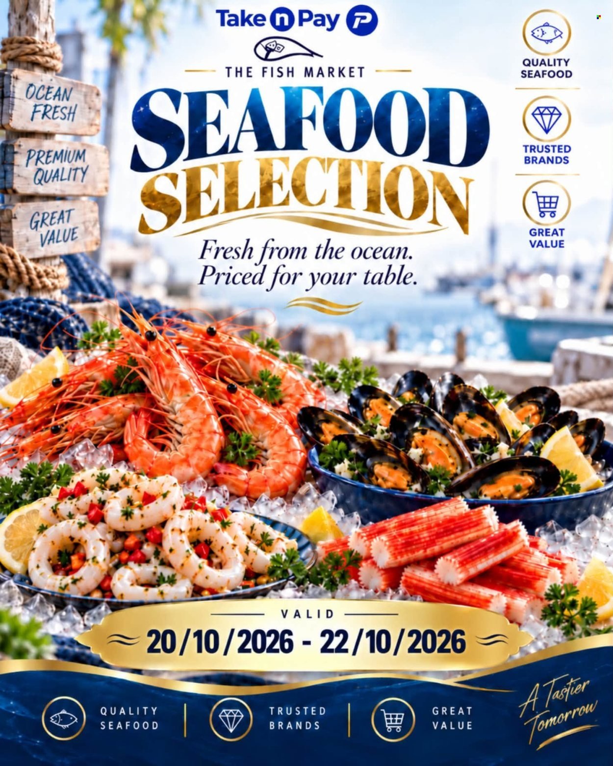 TAKE N PAY specials - From Tuesday 20 Oct 2026