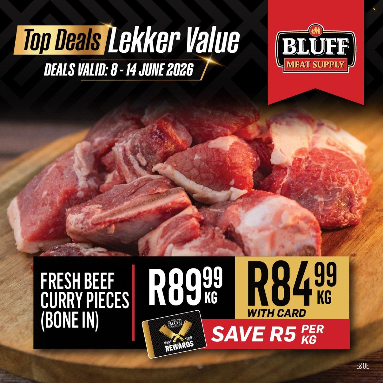 BLUFF MEAT SUPPLY specials - From Monday 8 Jun 2026