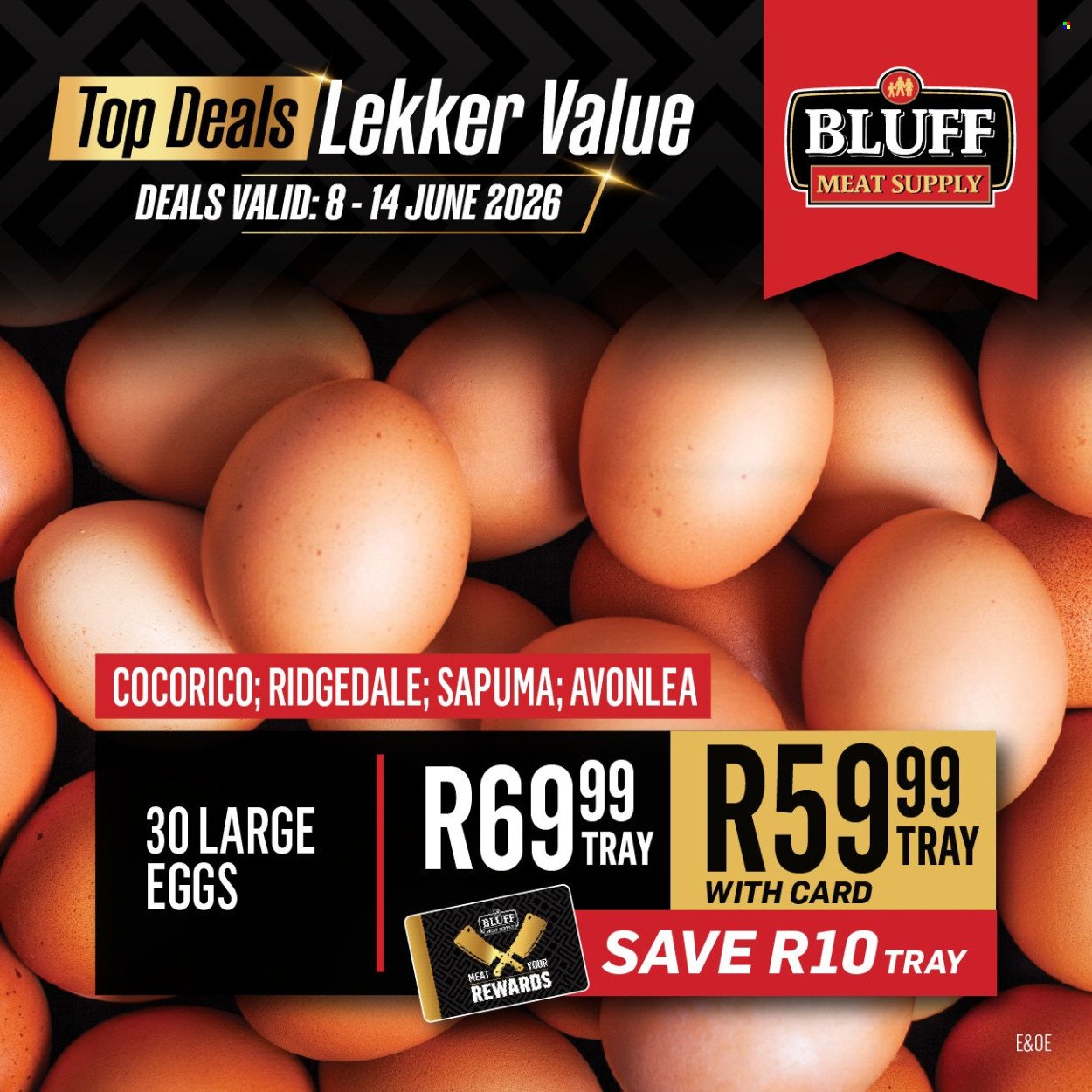 BLUFF MEAT SUPPLY specials - From Monday 8 Jun 2026
