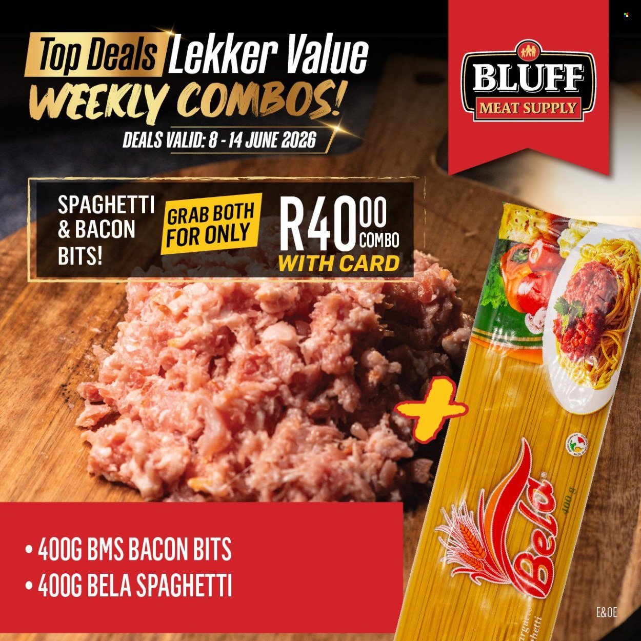 BLUFF MEAT SUPPLY specials - From Monday 8 Jun 2026