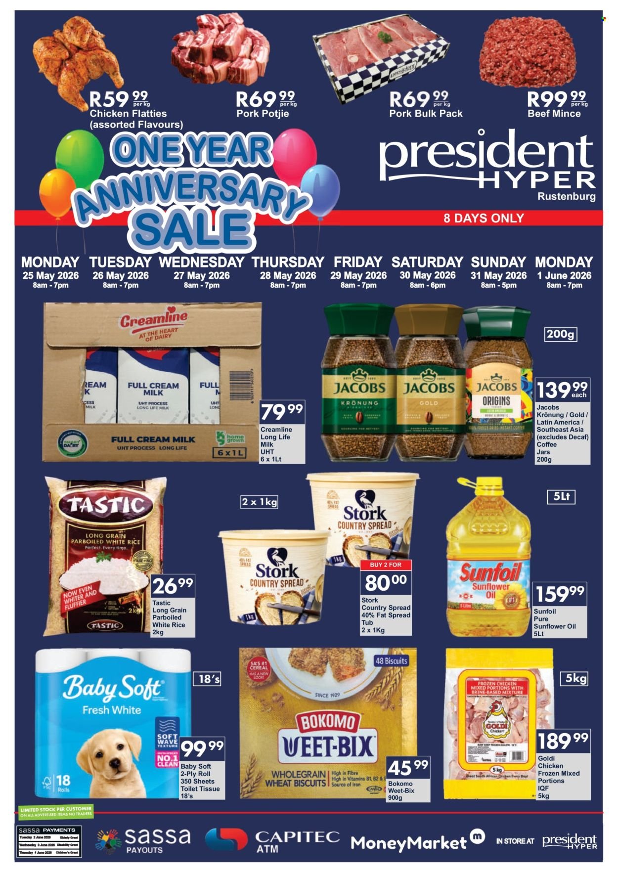 PRESIDENT HYPER specials - Anniversary sale