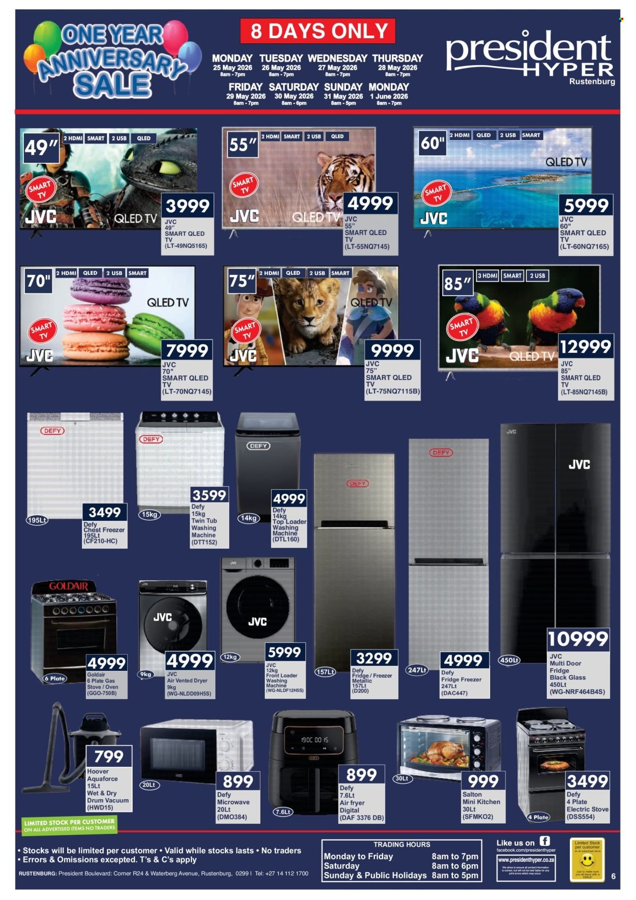 PRESIDENT HYPER specials - Anniversary sale
