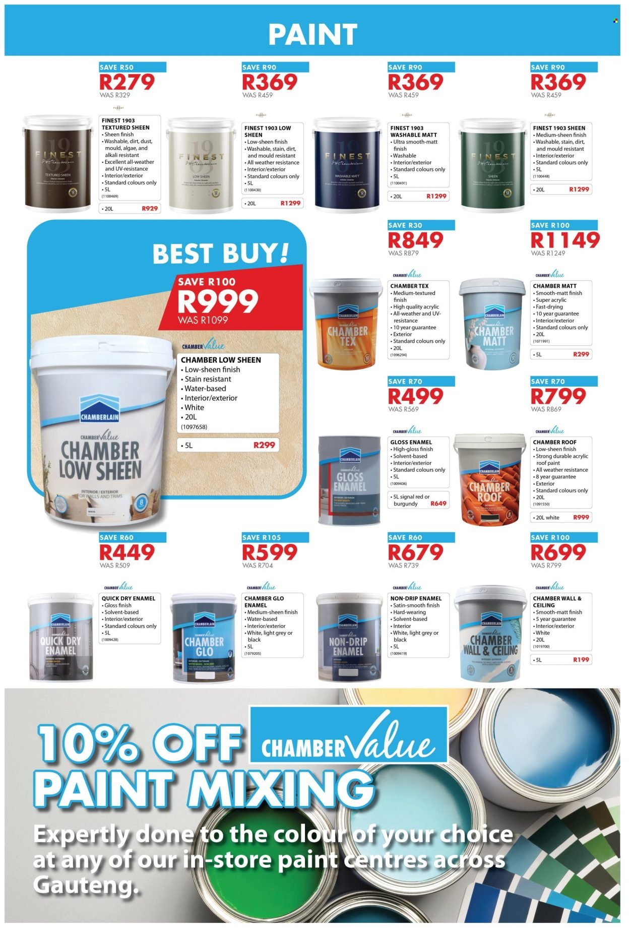 CHAMBERLAIN specials - From Monday 20 Jul 2026