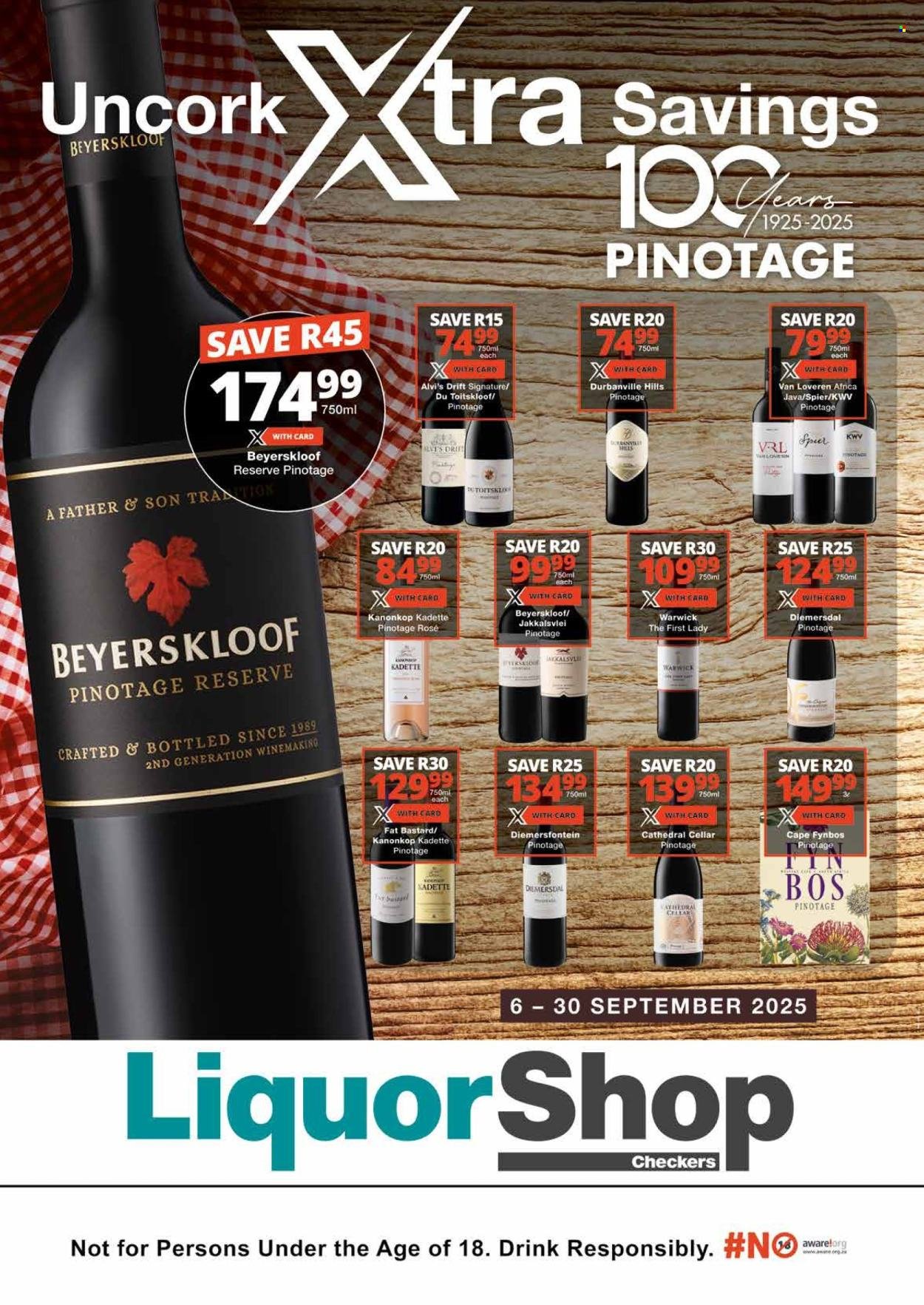 CHECKERS specials - September Wine Promotion (2025-09-06 - 2025-09-30) | 1