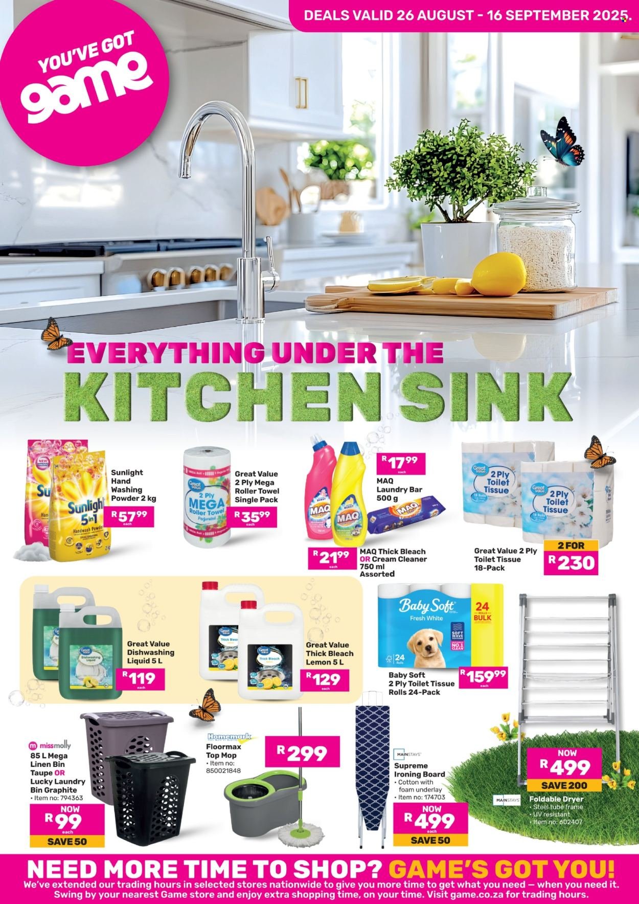 GAME specials - Everything Under The Kitchen Sink (2025-08-26 - 2025-09-16) | 1