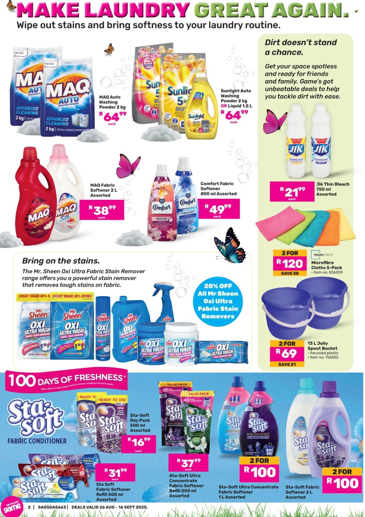 GAME specials - Everything Under The Kitchen Sink (2025-08-26 - 2025-09-16) | 2