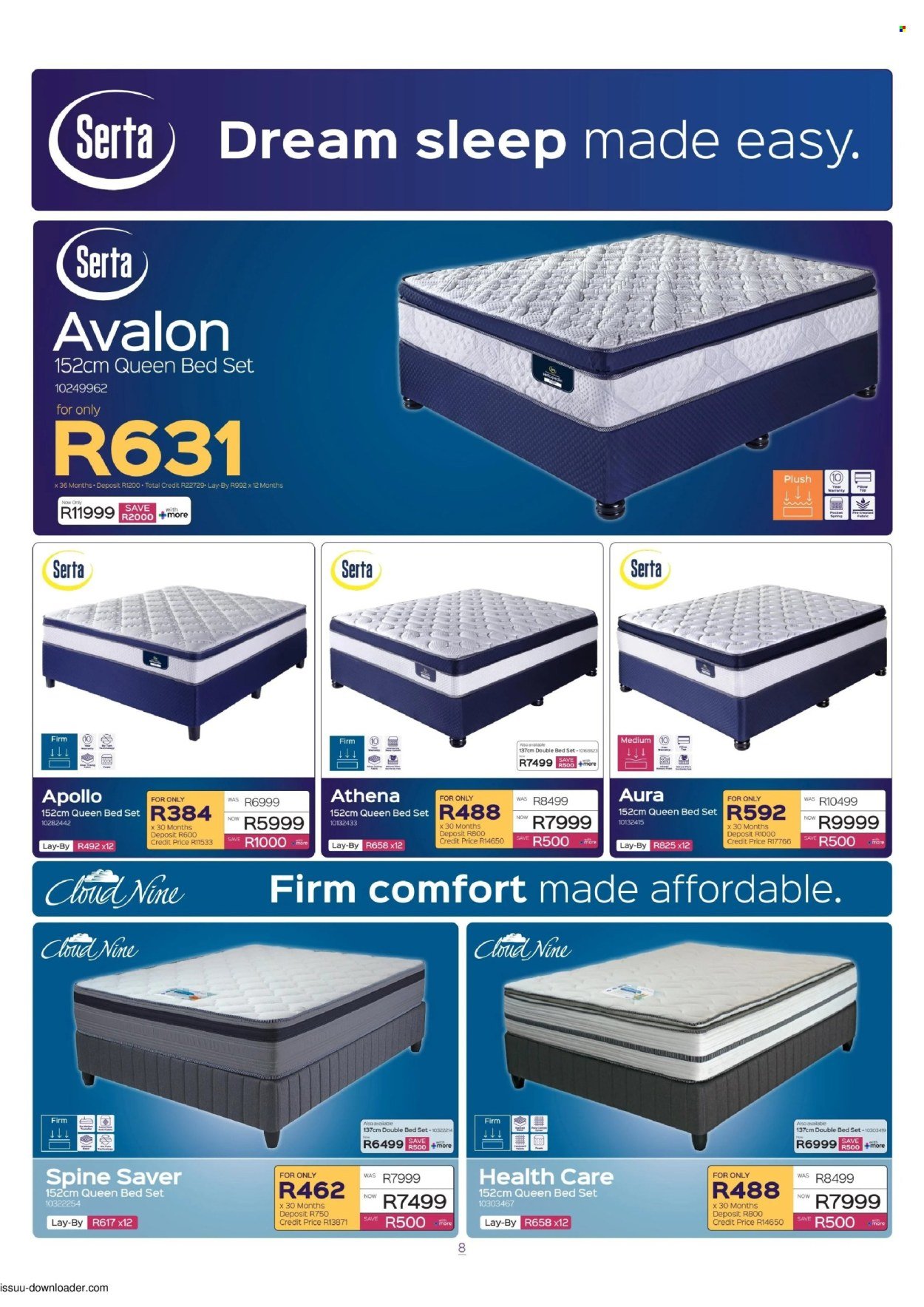 SLEEPMASTERS specials - From Thursday 15 Oct 2026