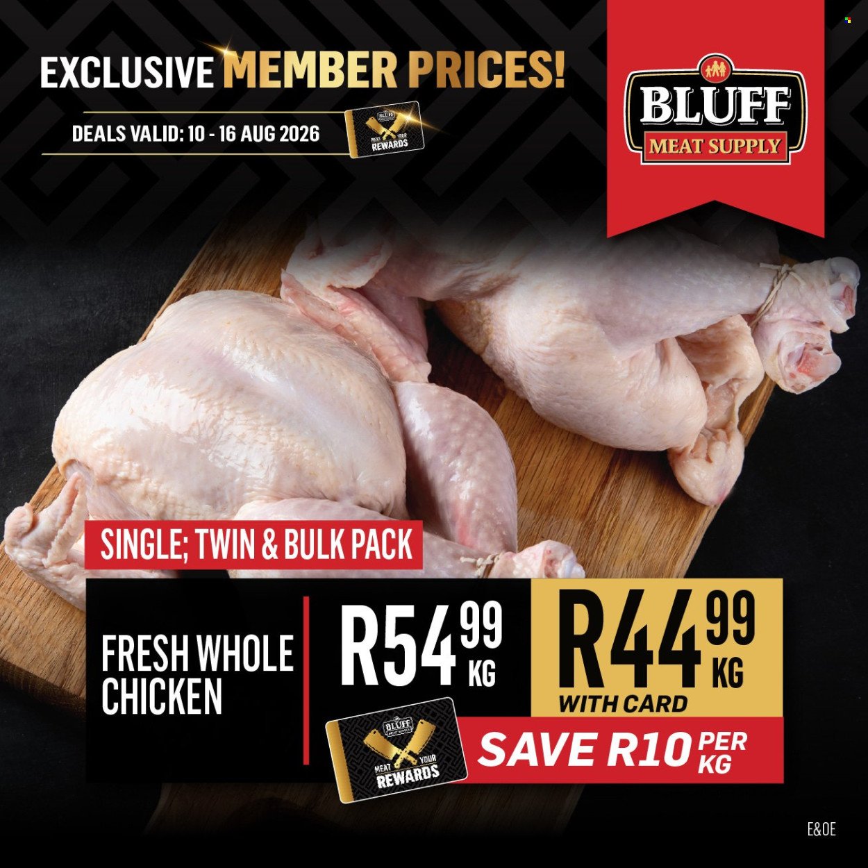 BLUFF MEAT SUPPLY specials - From Monday 10 Aug 2026