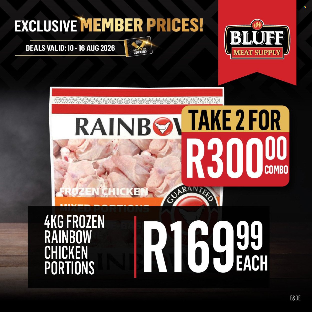 BLUFF MEAT SUPPLY specials - From Monday 10 Aug 2026