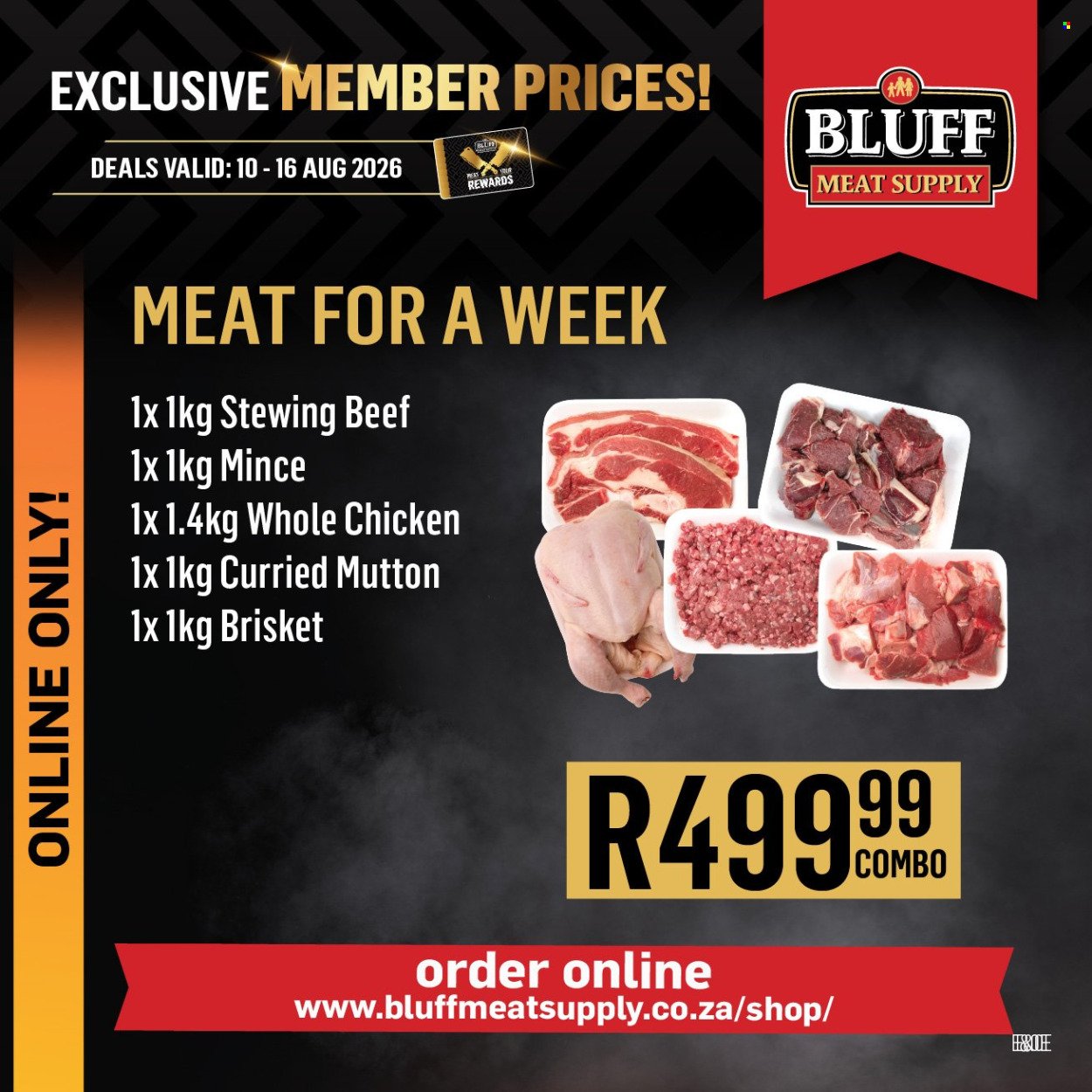 BLUFF MEAT SUPPLY specials - From Monday 10 Aug 2026