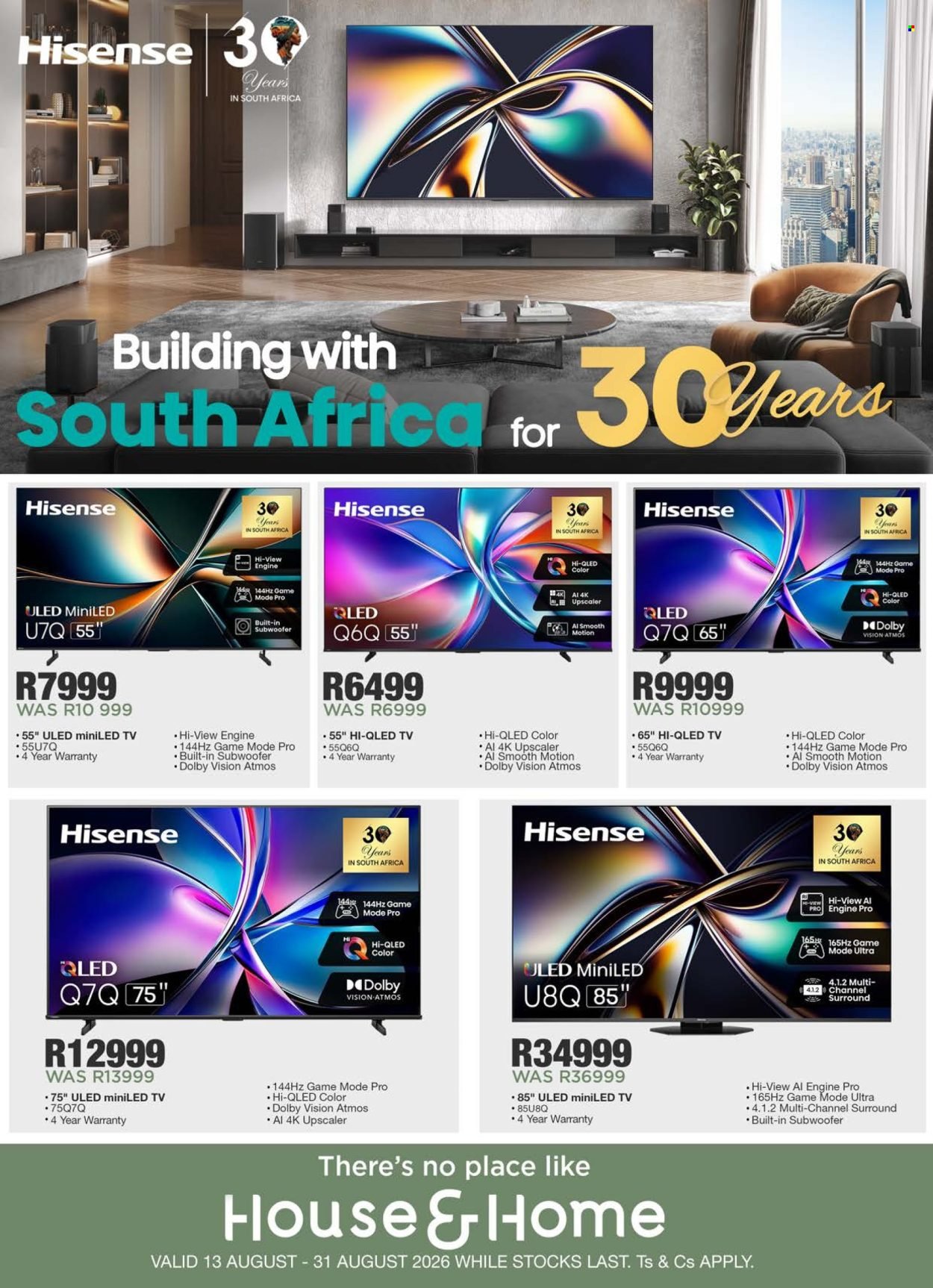 HOUSE & HOME specials - From Thursday 13 Aug 2026