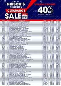 HIRSCH'S specials - From Saturday 20 Jun 2026