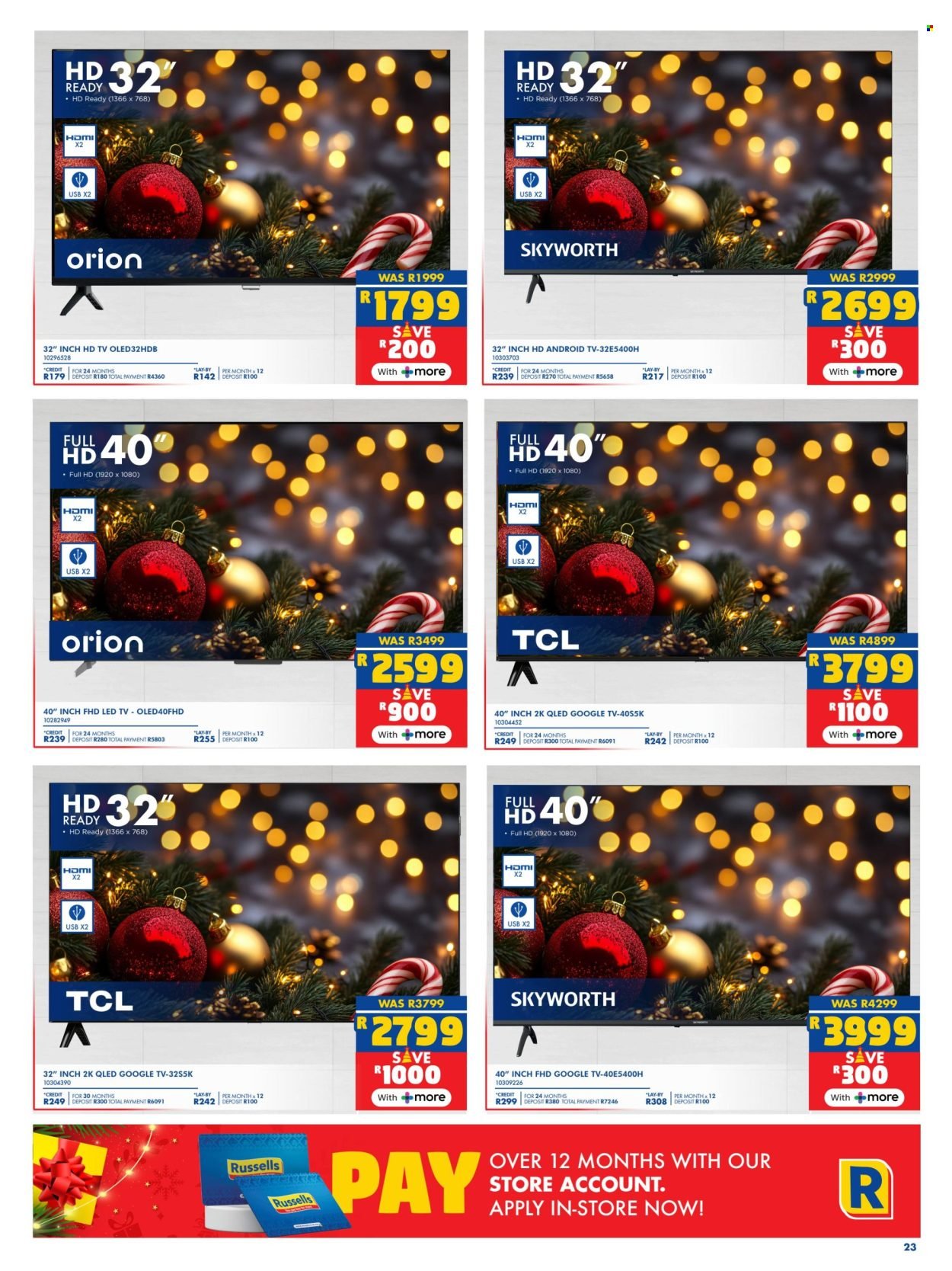 RUSSELLS specials - From Tuesday 2 Dec 2025 (2025-12-02 - 2025-12-24) | 23