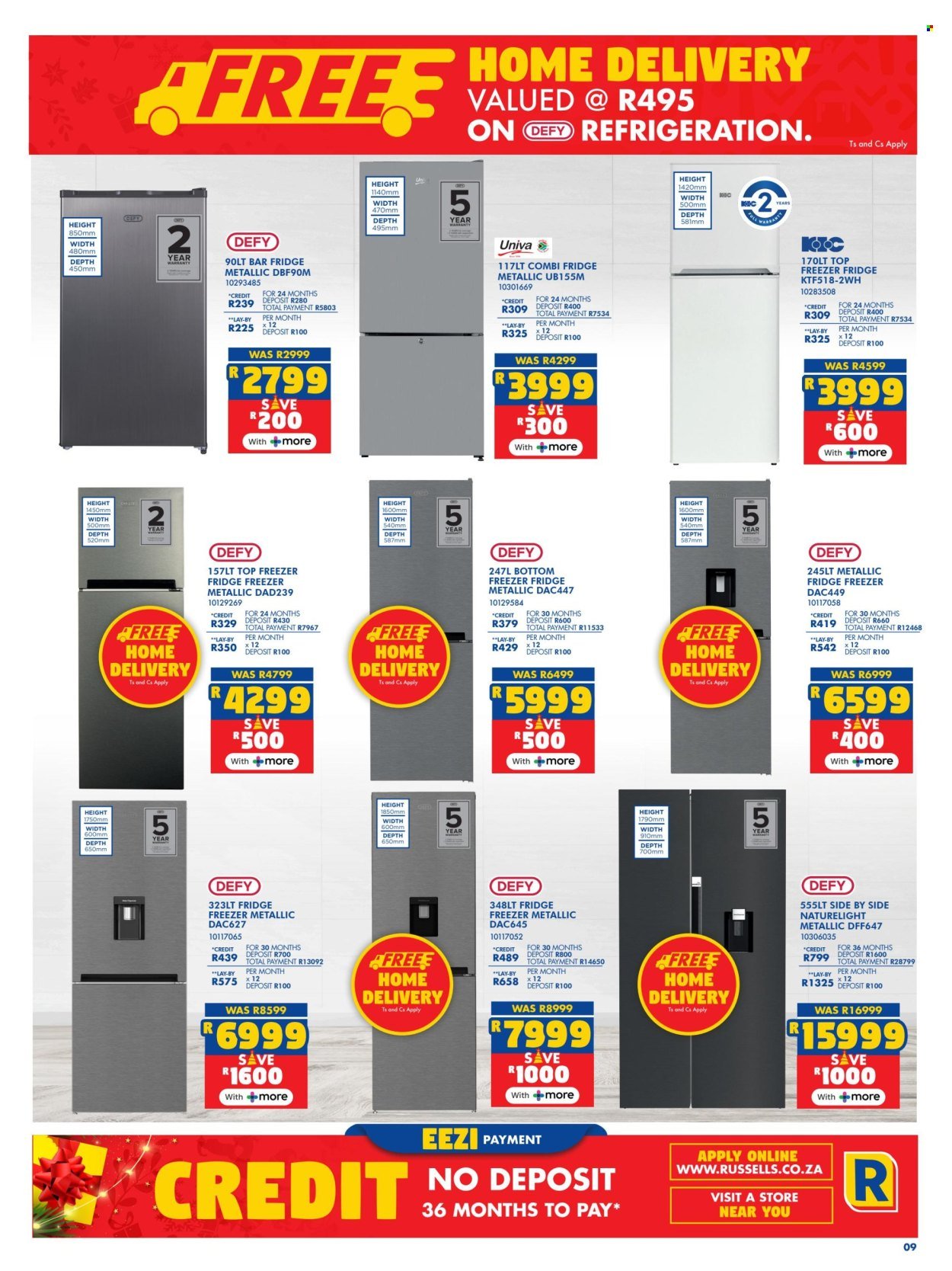 RUSSELLS specials - From Tuesday 2 Dec 2025 (2025-12-02 - 2025-12-24) | 9