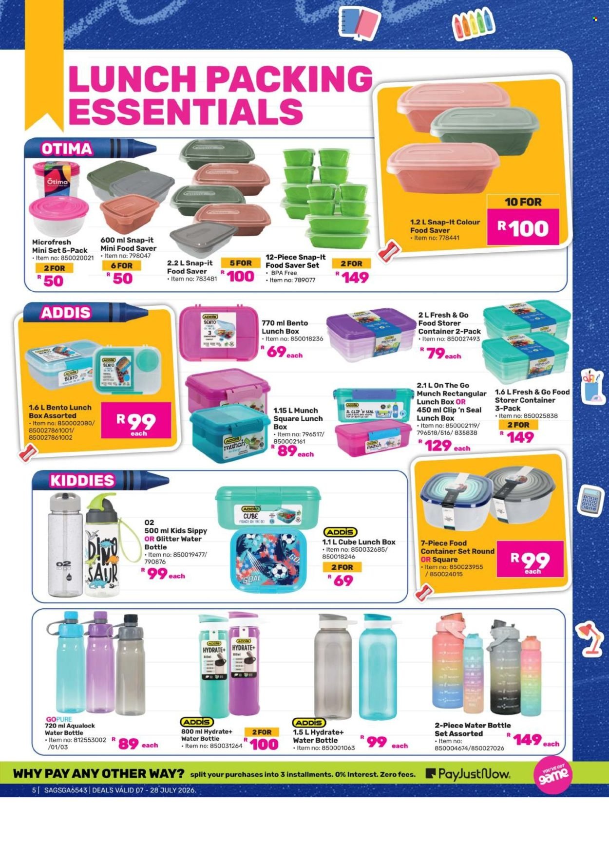 GAME specials - Own Back To School 2026