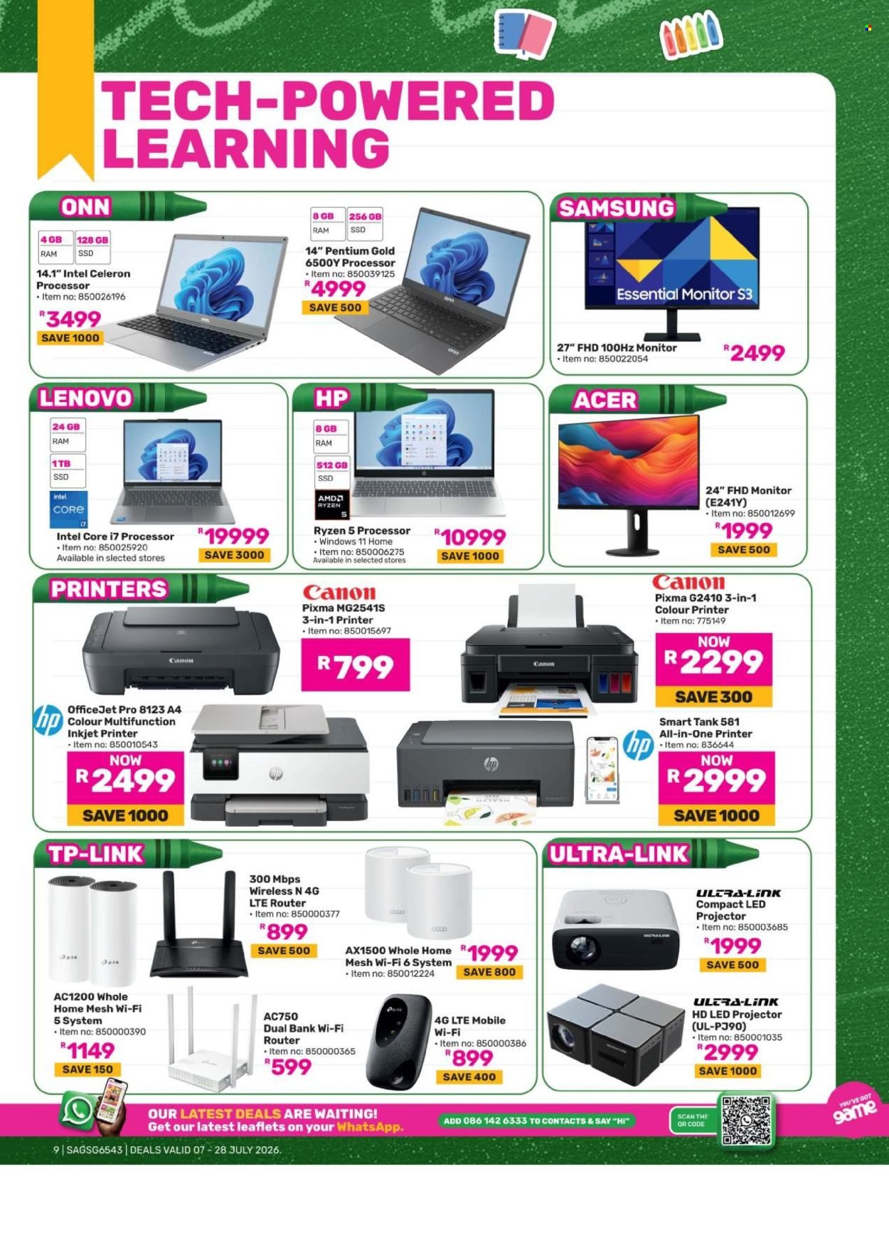 GAME specials - Own Back To School 2026