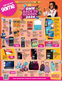 GAME specials - Own Back To School 2026
