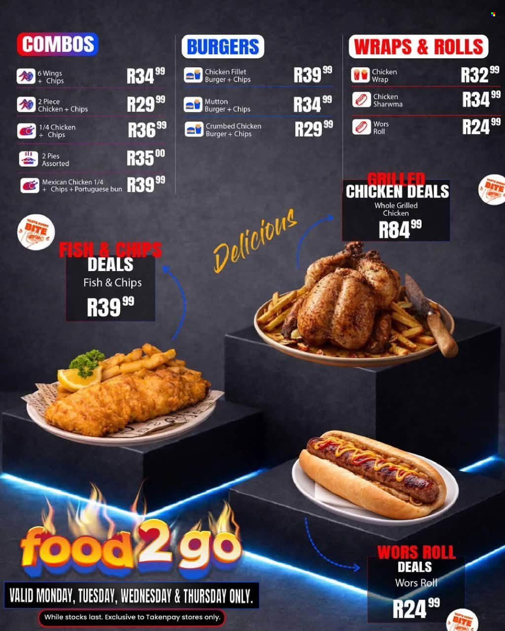 TAKE N PAY specials - From Monday 13 Jul 2026