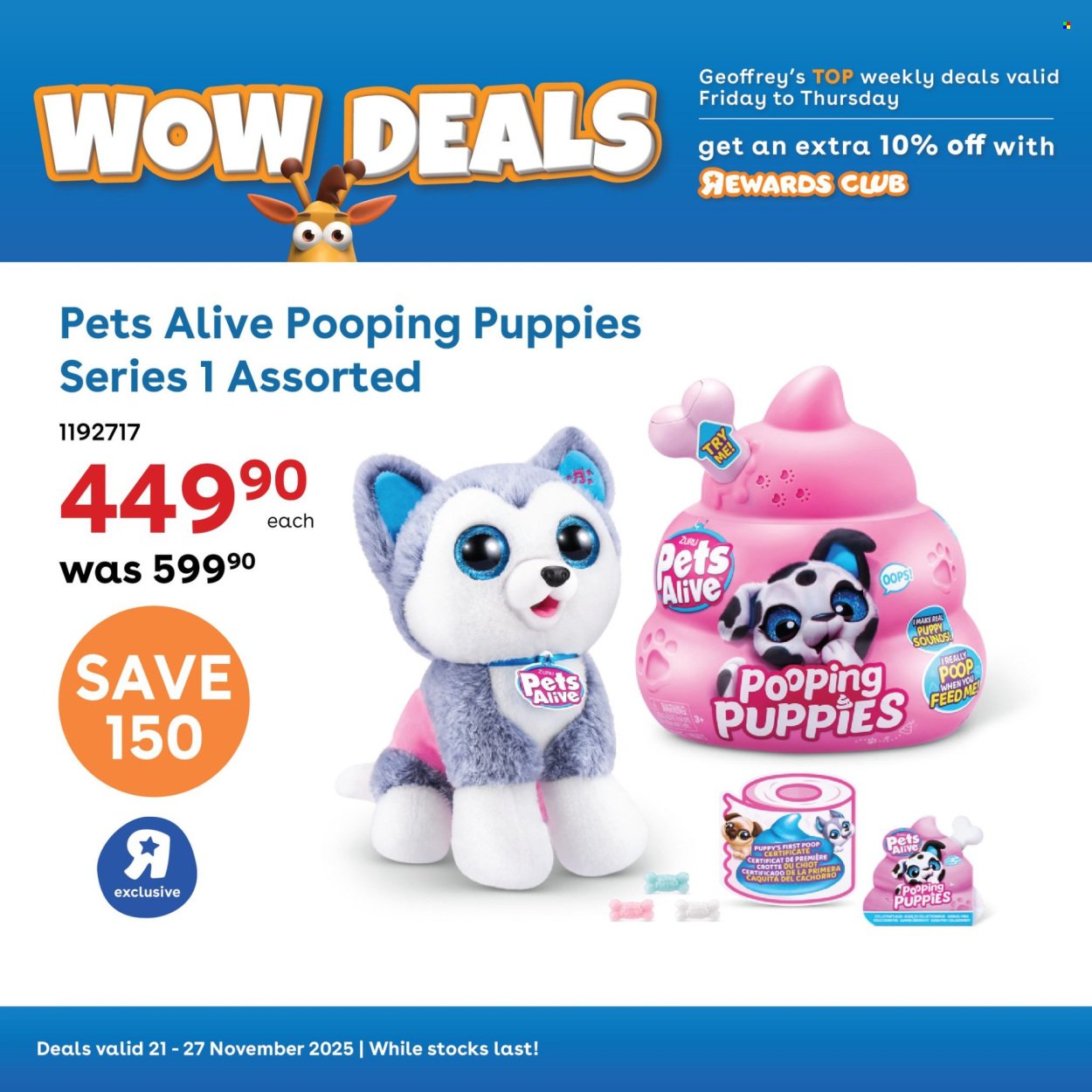 TOYS R US specials - From Friday 21 Nov 2025 (2025-11-21 - 2025-11-27) | 2