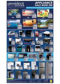 PRESIDENT HYPER specials - Summer Sale Appliances (2025-11-18 - 2025-11-25)