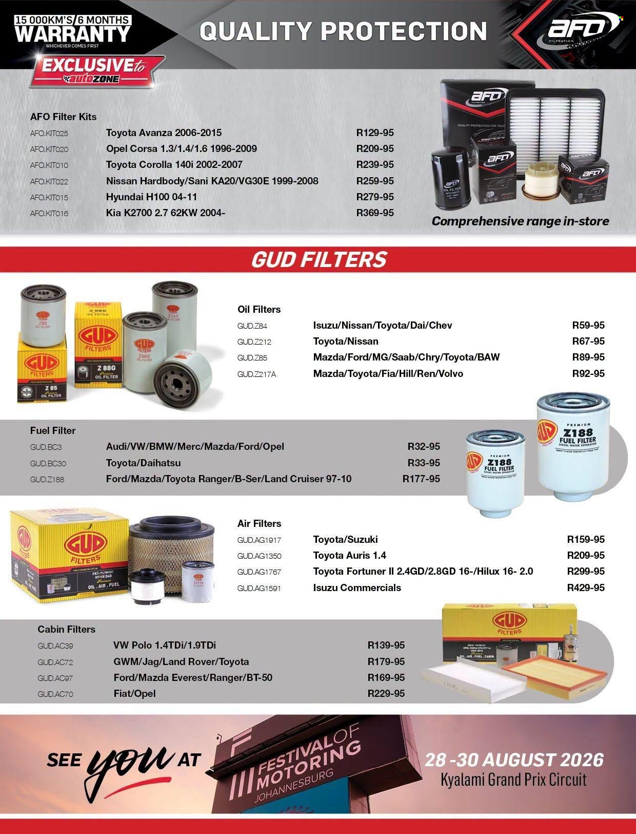 AUTOZONE specials - July National Promotion