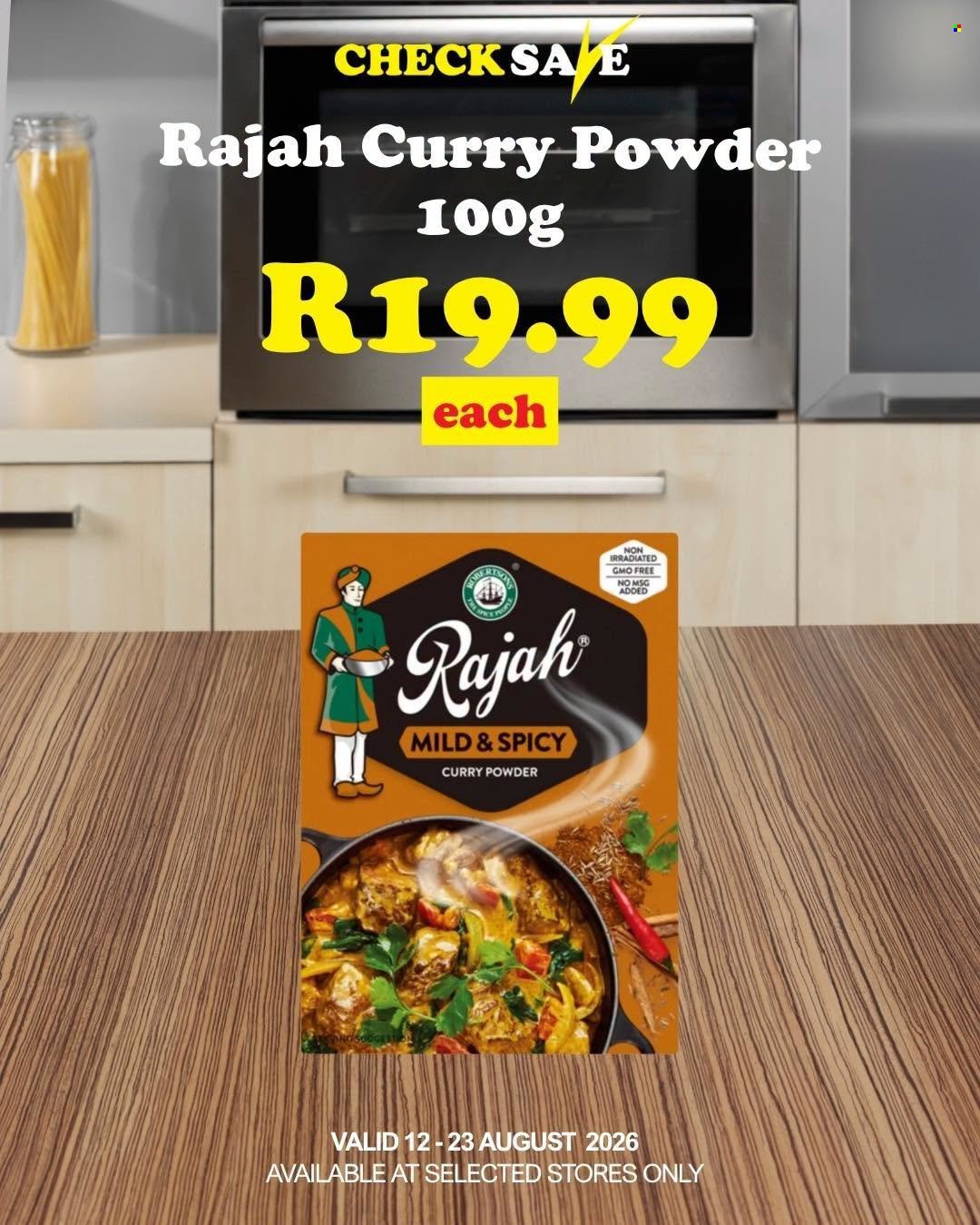 CHECK SAVE specials - From Wednesday 12 Aug 2026