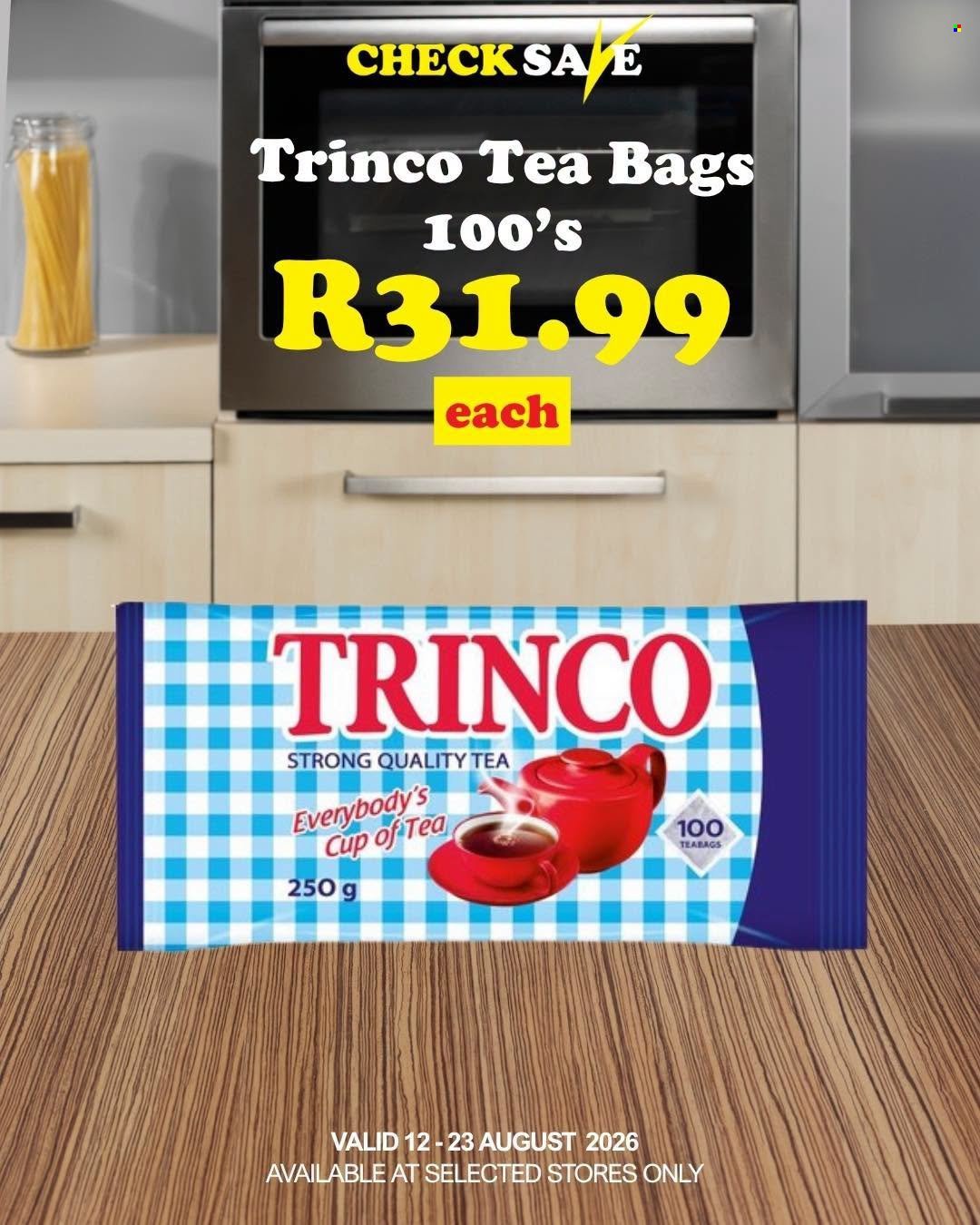 CHECK SAVE specials - From Wednesday 12 Aug 2026