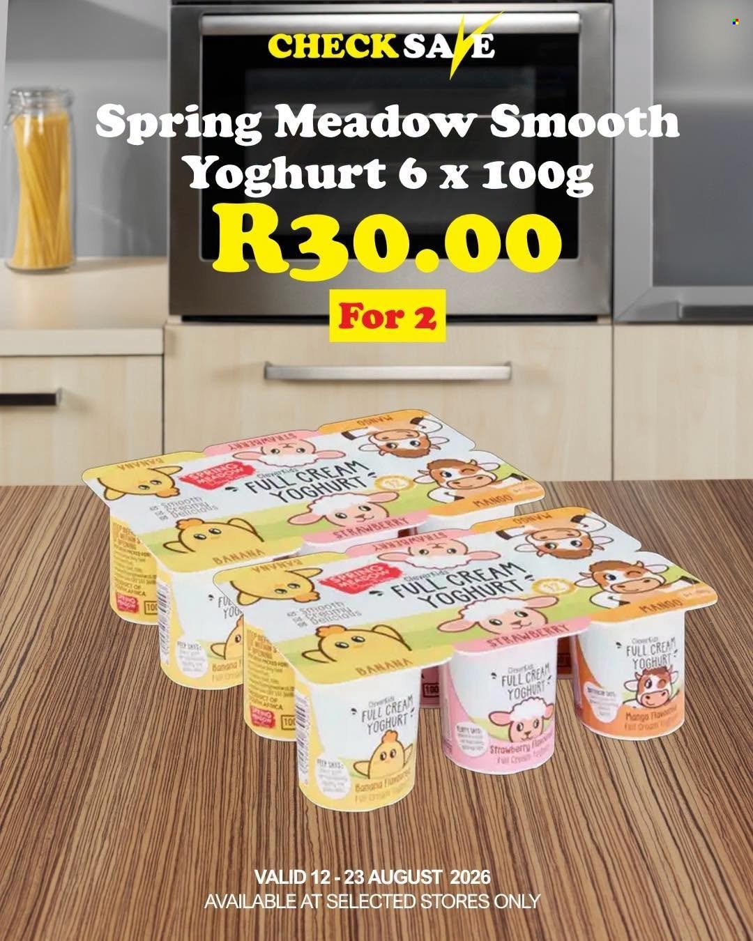 CHECK SAVE specials - From Wednesday 12 Aug 2026