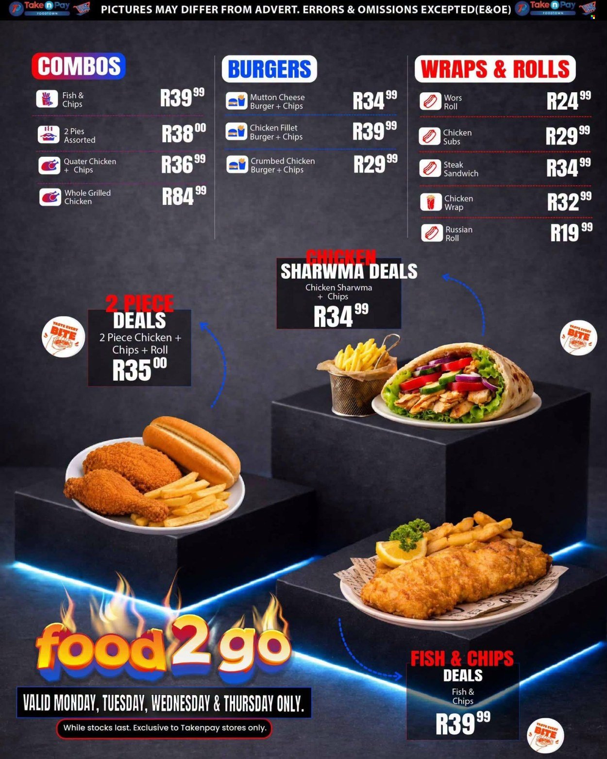 TAKE N PAY specials - From Monday 24 Aug 2026