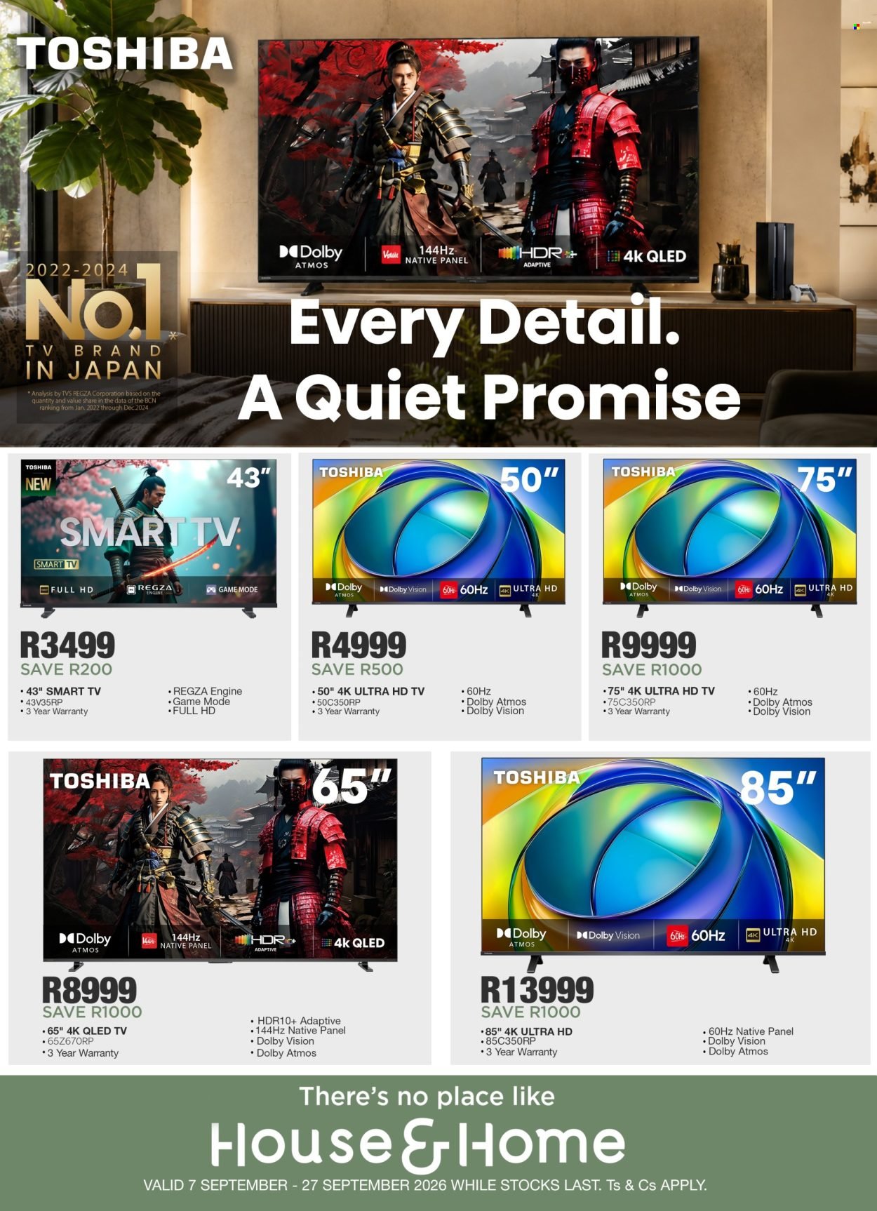 HOUSE & HOME specials - From Monday 7 Sept 2026