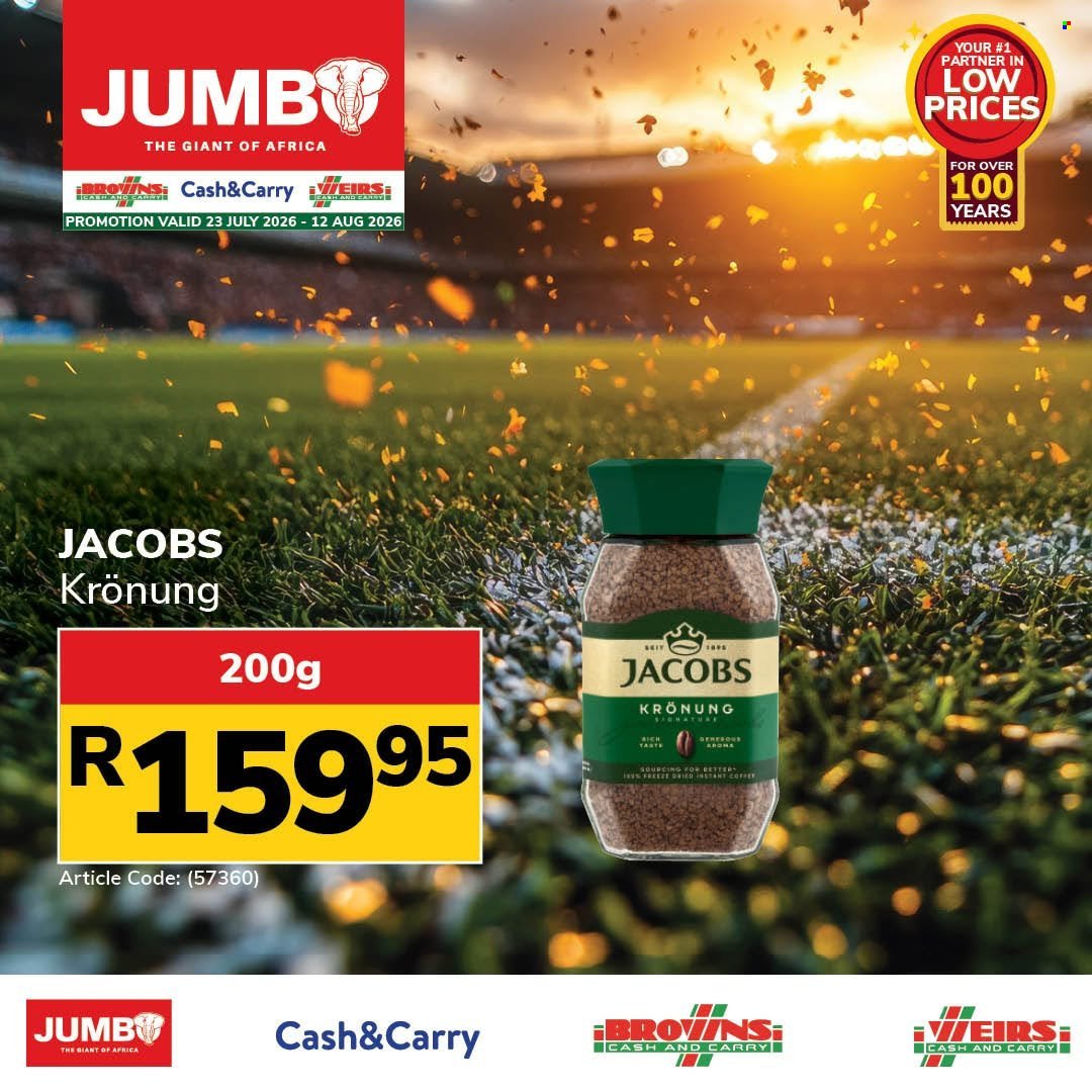 JUMBO CASH & CARRY specials - From Thursday 23 Jul 2026