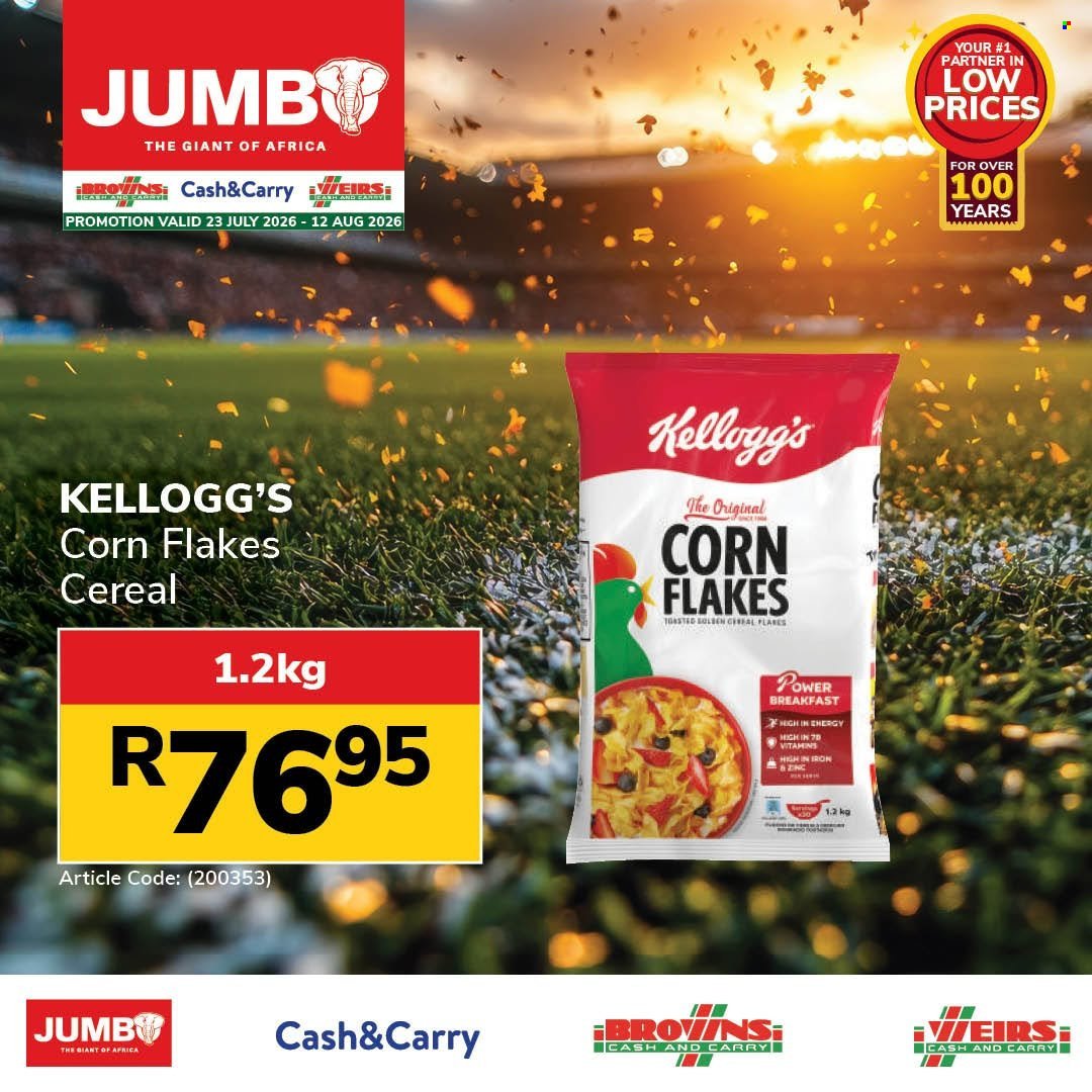 JUMBO CASH & CARRY specials - From Thursday 23 Jul 2026
