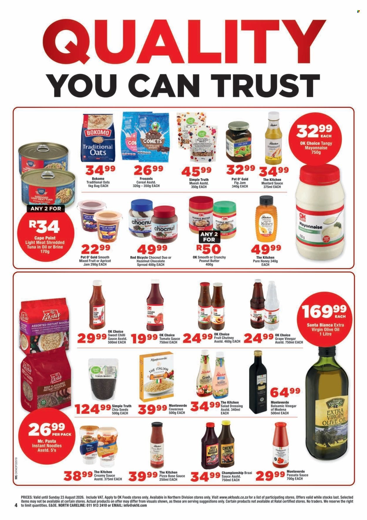 OK FOODS specials - From Wednesday 12 Aug 2026