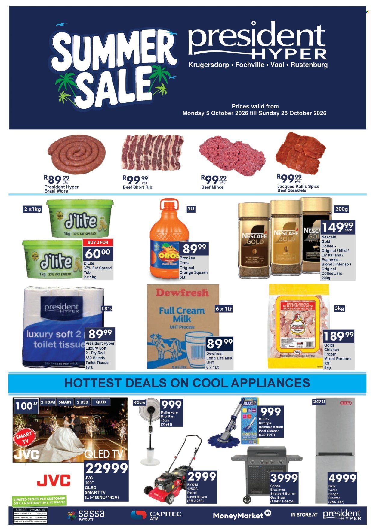 PRESIDENT HYPER specials - Summer sale