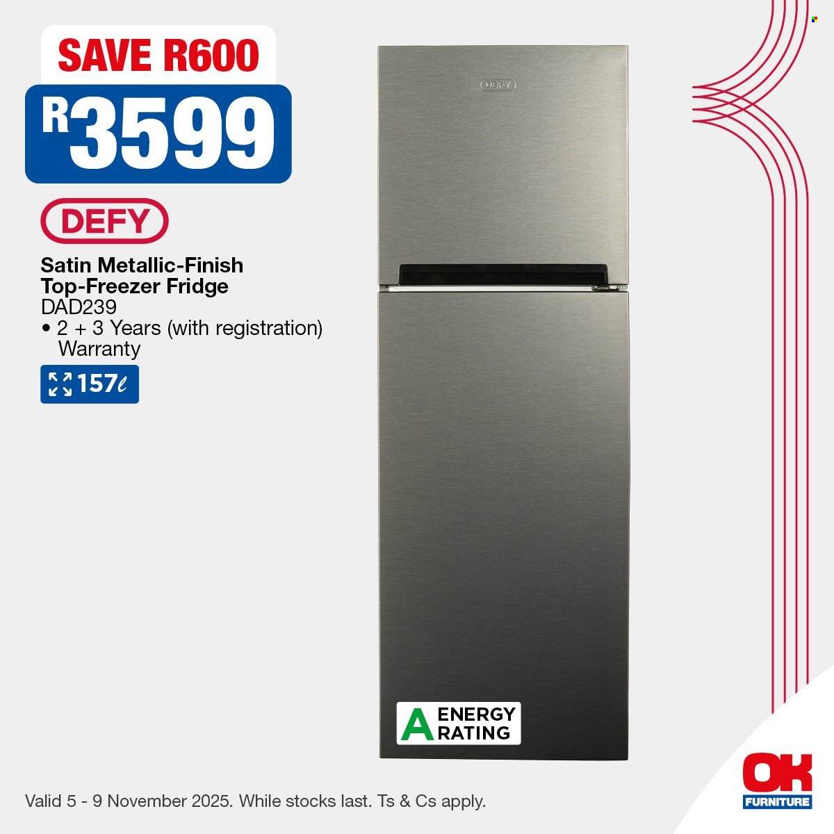 OK FURNITURE specials - From Wednesday 5 Nov 2025 (2025-11-05 - 2025-11-09) | 2