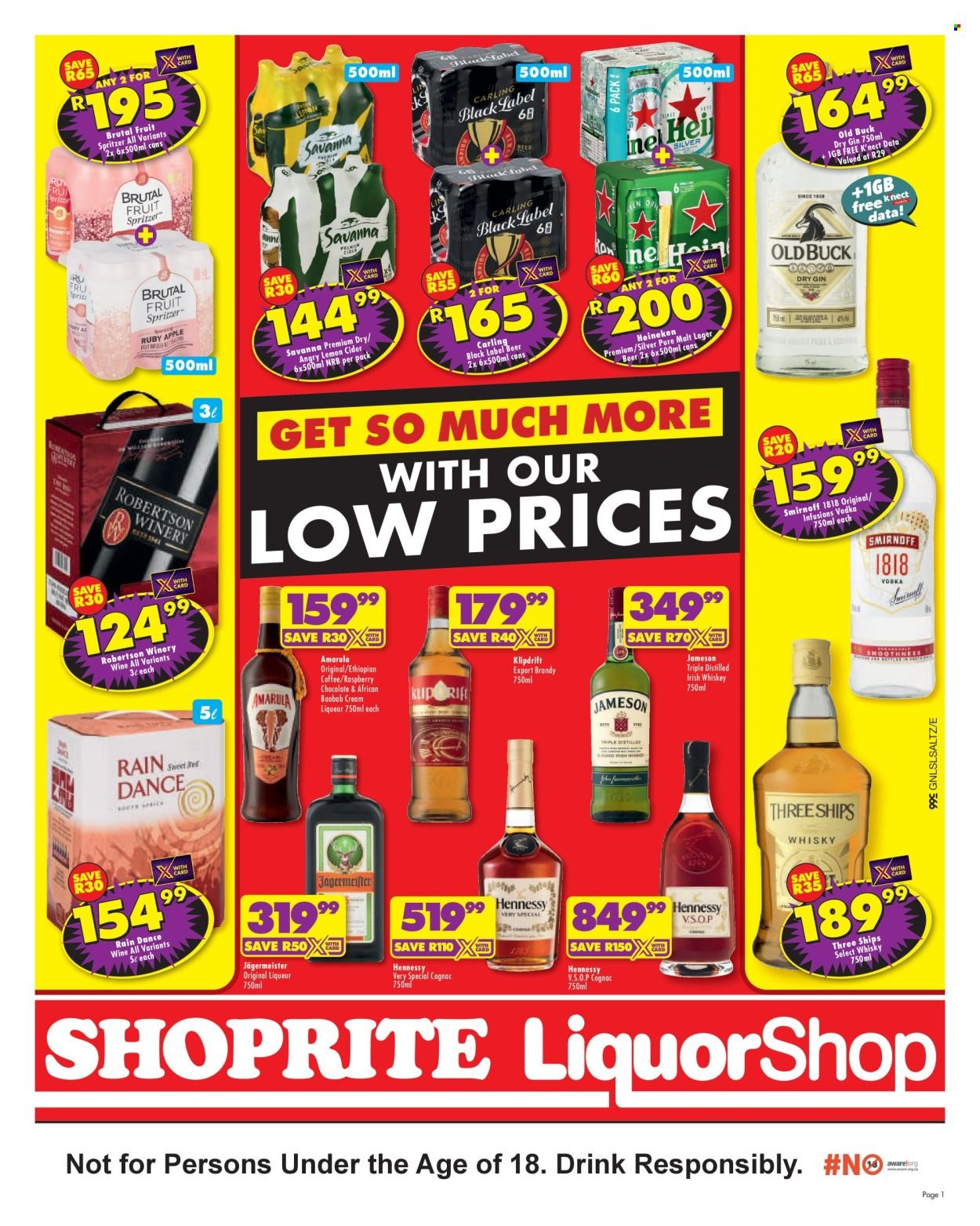 SHOPRITE specials - LiquorShop Low Prices Gauteng (2026-04-24 - 2026-05-10) | 1