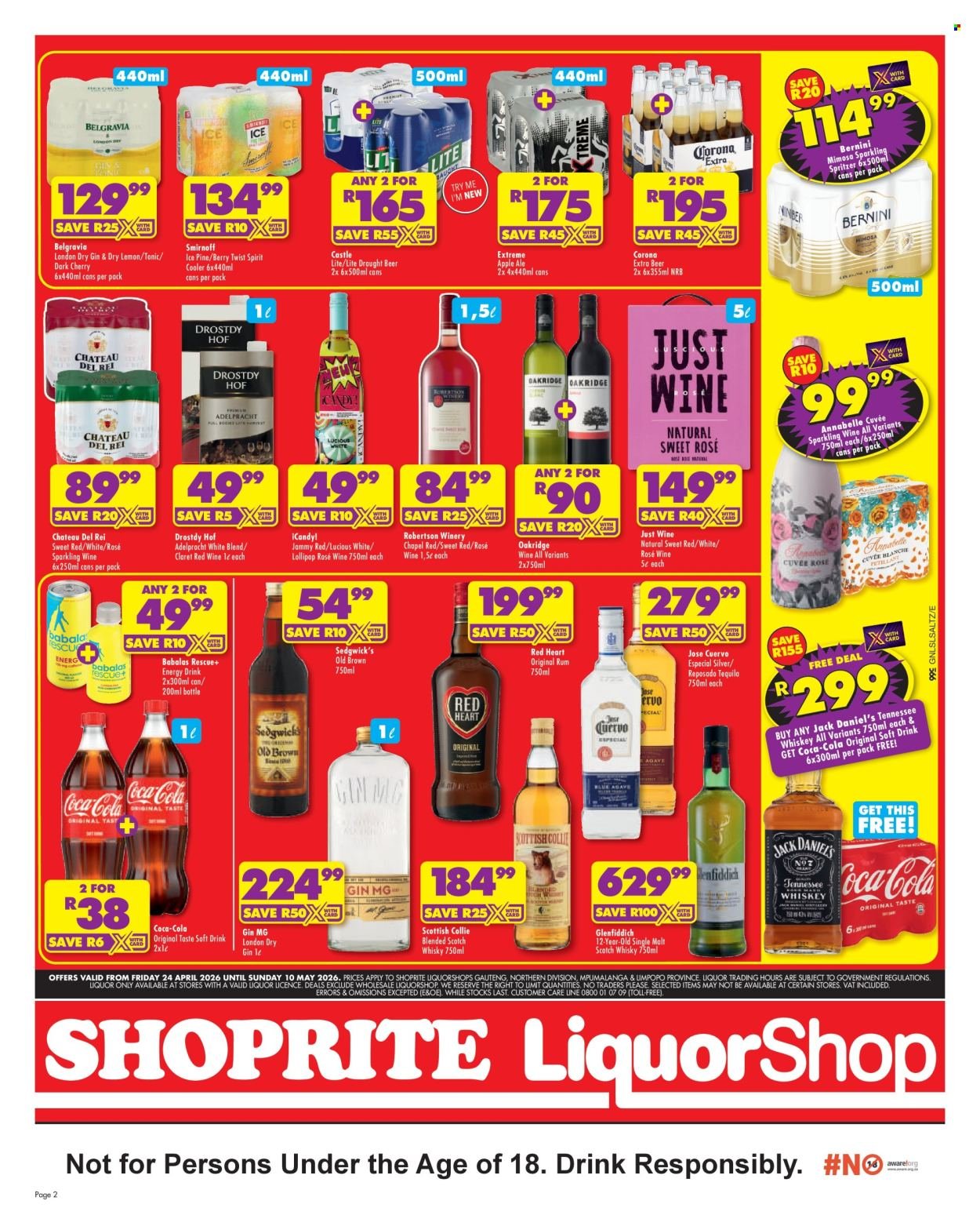 SHOPRITE specials - LiquorShop Low Prices Gauteng (2026-04-24 - 2026-05-10) | 2