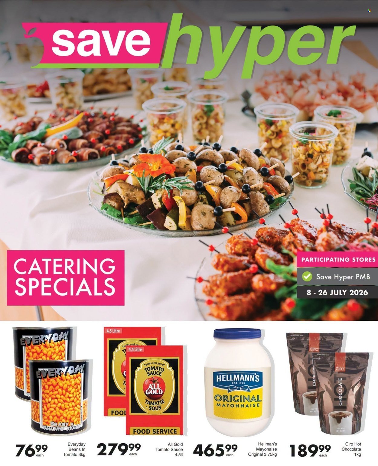SAVE specials - From Wednesday 8 Jul 2026