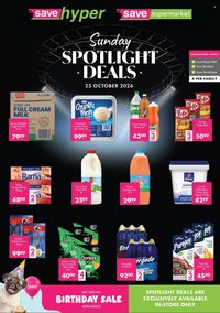 SAVE specials - From Sunday 25 Oct 2026