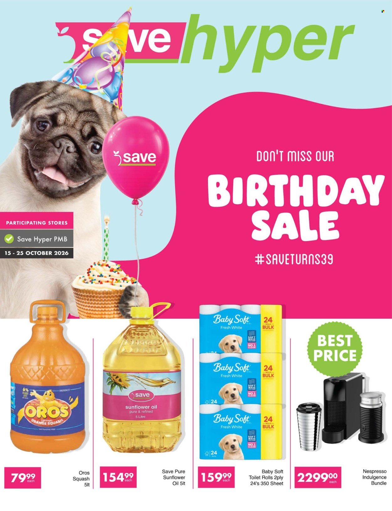SAVE specials - From Thursday 15 Oct 2026