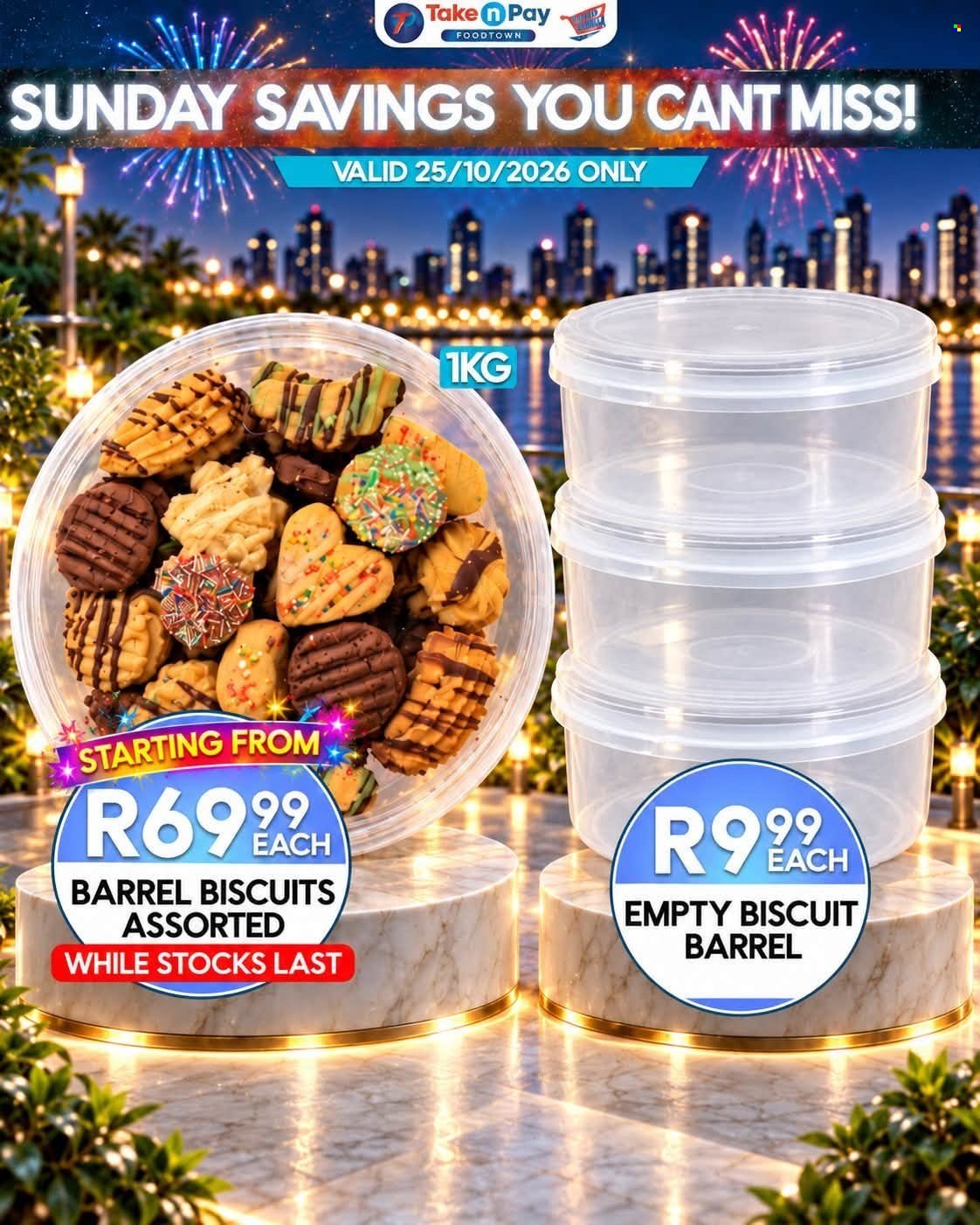 TAKE N PAY specials - From Sunday 25 Oct 2026