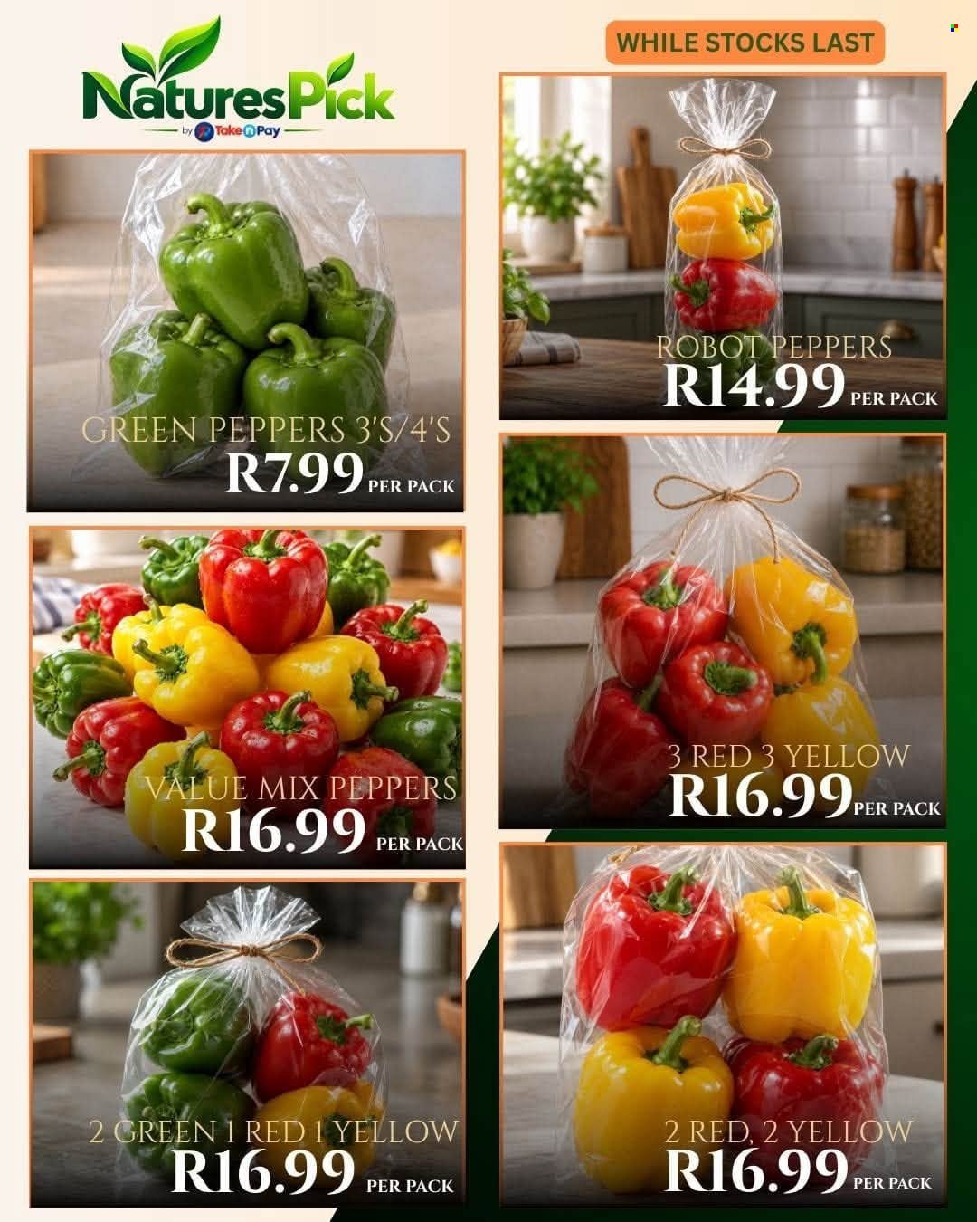 TAKE N PAY specials - From Sunday 25 Oct 2026