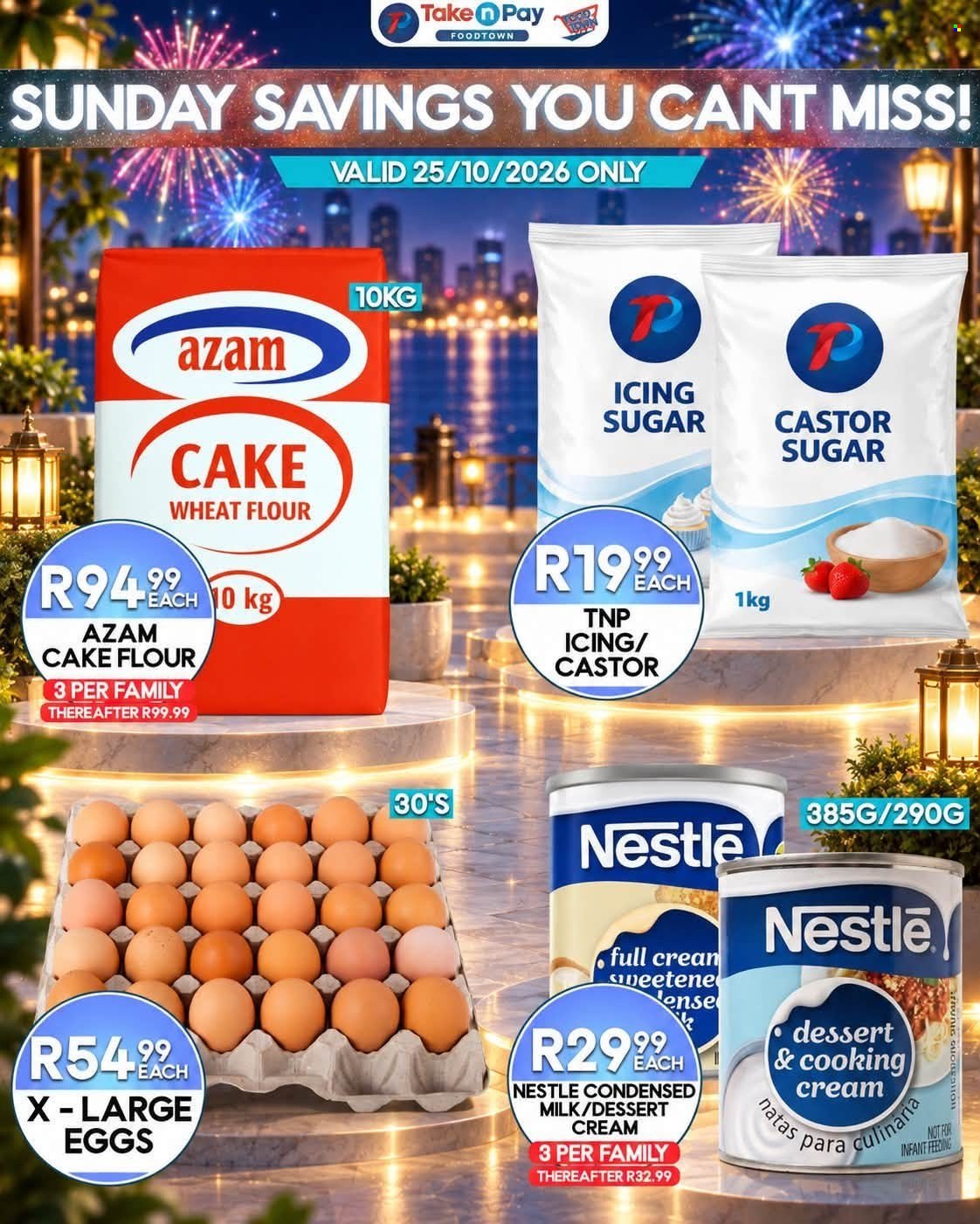 TAKE N PAY specials - From Sunday 25 Oct 2026