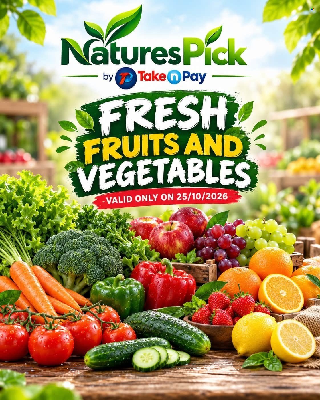 TAKE N PAY specials - From Sunday 25 Oct 2026